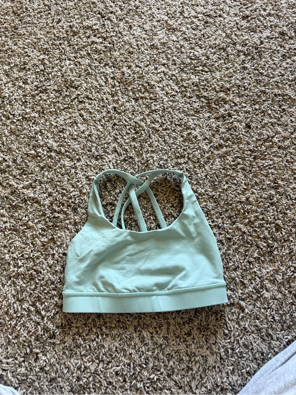 lululemon athletica Mint Green Strappy Sports Bra